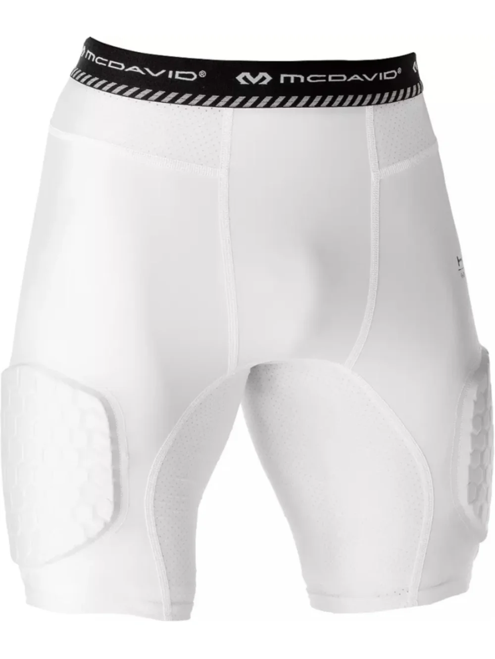 Men's McDavid White Hex Basketball Comp Shorts XXL